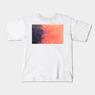 Geometric Ombre Sunset Kids T-Shirt